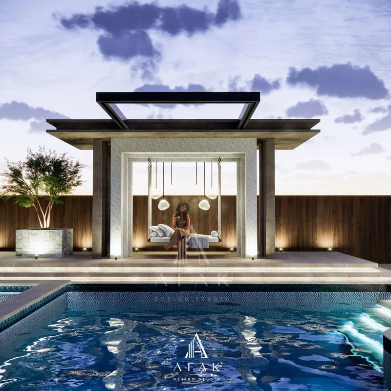 Backyard Pool and Landscape — view 3