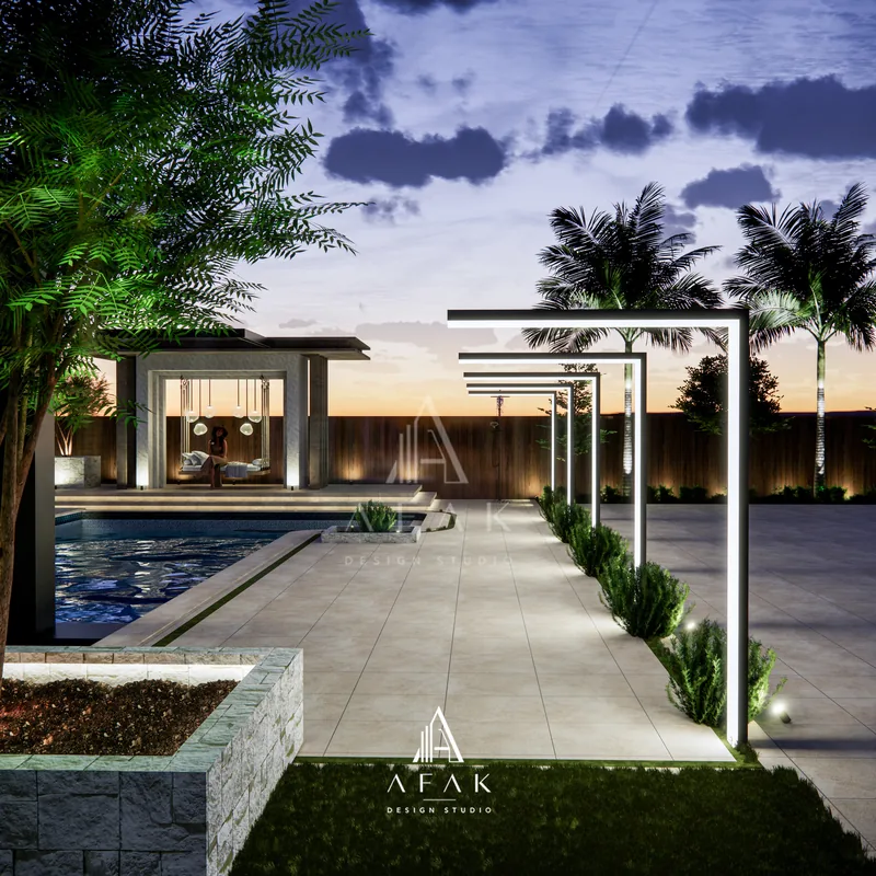 Backyard Pool and Landscape — view 9