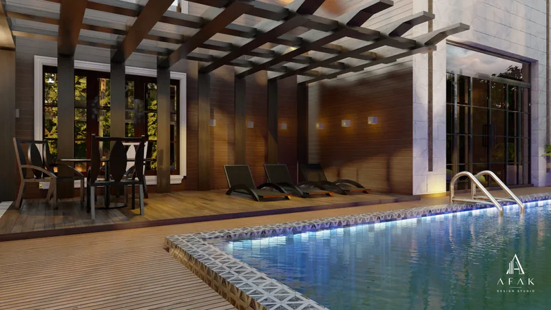 Courtyard Pool Design — view 3