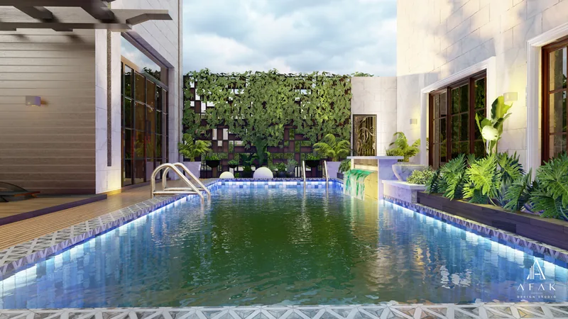 Courtyard Pool Design — view 4