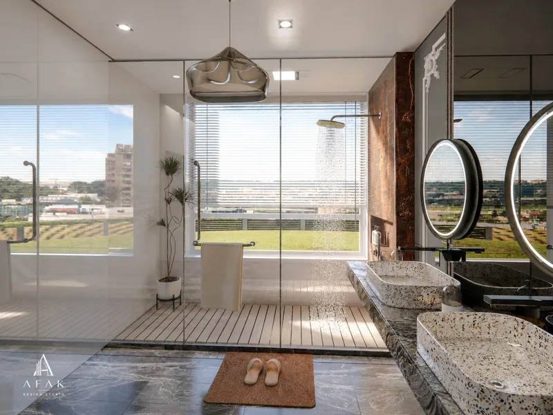 A modern Bath design in Dallas, Texas, U.S — view 4